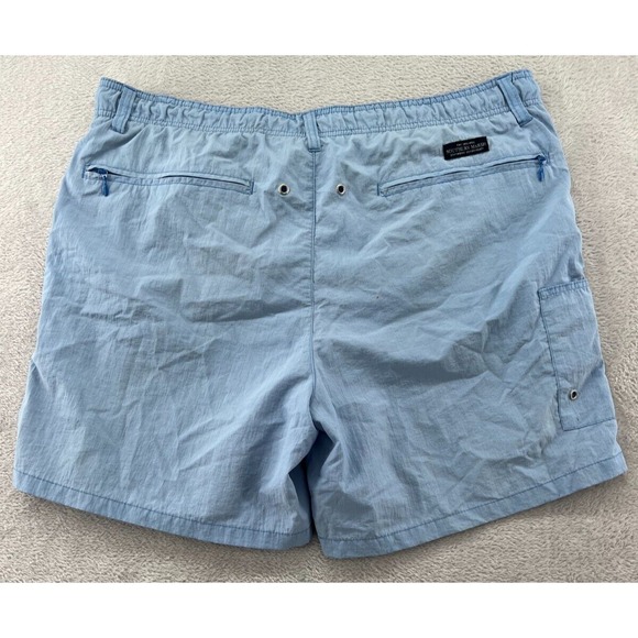 Southern Marsh Swim Shorts Mens Small Blue Mesh Lined Drawstring Trunks 6" Insea - Picture 9 of 12